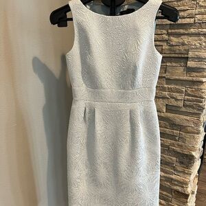 Tahari light blue glitter cocktail formal dress size 2